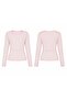 Polka Dot Tulle Blouse - Pink |   F1603 - 2