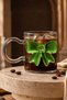 Premium Green Bowknot Detailed 380 ml Borosilicate Glass Mug – Heat Resistant Coffee and Tea Cup - 3