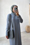 Mercerized Dress - Gray - 2