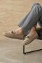 , Women's Genuine Leather Loafer Shoes 161359Z710 Beige - 2