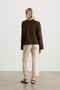 Red Brown Jacket with Button Detail - 5