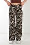 5681 Wide Leg Patterned Trousers - 4