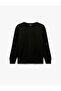 Long Sleeve Viscose Blended Scuba Fabric Crew Neck Basic Sweatshirt - 5