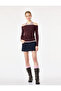 Slim Fit Viscose Blended Halter Neck Long Sleeve Double T-Shirt - 2