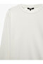 Long Sleeve Viscose Blended Scuba Fabric Crew Neck Basic Sweatshirt - 7
