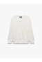 Long Sleeve Viscose Blended Scuba Fabric Crew Neck Basic Sweatshirt - 5