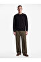 Long Sleeve Viscose Blended Scuba Fabric Crew Neck Basic Sweatshirt