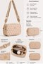 Women's Patterned Shoulder and Crossbody Bag with 2 Compartments, Stylish Daily Handbag and Card Holder Wallet - 3