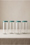 4-Piece Breakfast Club Jar Set with Colorful Lids - 2