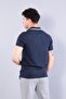 4623 striped modal fabric t-shirt with collar - 3