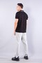8328 Pike Modal T-Shirt with Collar and Shoulder Stripes - 6