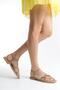 Mi̇a026-1552 Women's Gold Stone Evening Dress Casual-Wedding-Entertainment-Holiday Slippers - 3