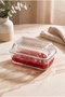 Frigo Set of 2 Transparent Glass Butter Containers 480Cc - 3