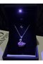 Purple Swan Necklace with Lighted Box/Silver - 2