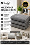( 3 Pieces ) Ultra Luxury Thick Textured Microfiber Floor Cloth 50:70 Cm