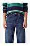 Comfortable Cut Balloon Shape Denim Trousers with Cotton Pockets - 5
