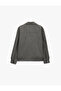 Long Sleeve Pocketed Shirt Collar Zipper Jacket - 7