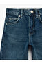 Comfortable Cut Balloon Shape Denim Trousers with Cotton Pockets - 8