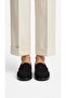 Olveni̇a Black Suede Women's Loafer - Drawstring Penny Moccasin - 2