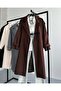Premium Modern Bitter Brown Cashmere Coat - 2