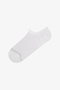 White Basic Mesh Cotton Glitter 3 Pairs Sneaker Socks - 2