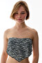 Wild Zebra Scarf Bikini Top - 4