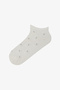 3 Pairs of Cotton Embossed Floral Patterned Booties Socks - 4