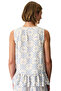 Blue Sun Kissed Gingham Patterned Athlete Pajama Top - 4