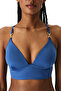 Blue Hannah Push up Bralet Bikini Top - 3