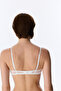 Off-White Underwire Embroidered Floral Bra - 4
