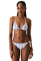 Irene Triangle Striped Bikini Top - 5