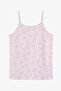 Girl's Pink Flying Unicorn Patterned 2-Piece Undershirt - 3