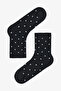 Black and White Relax Dotted 5-Piece Socks - 6