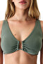 Green Rana Hot Textured Bikini Top - 4