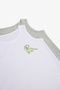 Boy's Gray Melange Dinosaur 2-Piece Undershirt - 4