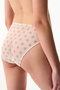 Cream Pink Mesh Polka Dot Patterned Slip Panties - 2