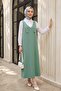 Long Jile with Shoulder Straps - Green - 4