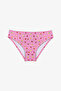 Girl's Pink Picnic Triangle Fruit Patterned Bikini Set - 4
