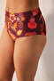 Gianna High Waist Patterned Bikini Bottom - 2