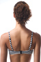 Marbel Striped V Cut Underwire Bikini Top - 2