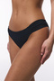 Black Macrame Low Waist Bikini Bottom - 3