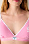 Removable Padded Soft Triangle Triangle Pink Bra - Sanrio Collection - 3