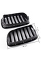 Car Front Bumper Grille Gloss Black Left Right Kidney Racing Grill for BMW X5 E70 X6 E71 2007-2014 # - 4