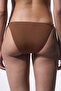 Brown Libby Side Buckle Slip Bikini Bottom - 3