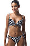 Tint Zebra Print Tie-Up Low Rise Bikini Bottom - 6