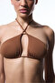 Brown Libby Triangle Bikini Top - 4