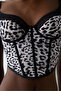Leopard Black Corset Bustier - 3