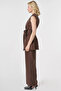 100% Lyocell Vest Suit Chocolate - 3