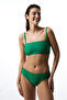Green Holly Strapless Bikini Top - 4