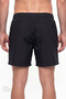 Men's Black Basic Black Shorts - 2